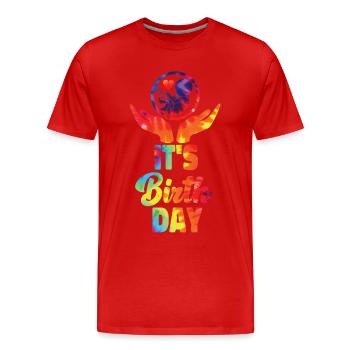 LD Labour And Delivery Nurse - Men's Premium Organic T-Shirt - red - Front - Damien (186cm)