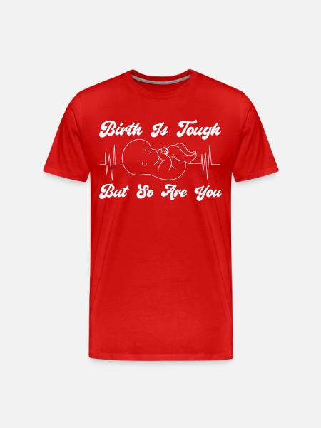 LD Labour And Delivery Nurse - Men's Premium Organic T-Shirt - red