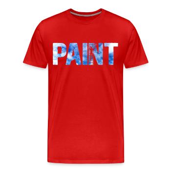 House Painter Decorator Paint - Männer Premium Bio T-Shirt - Rot - Vorne - Damien (186cm)