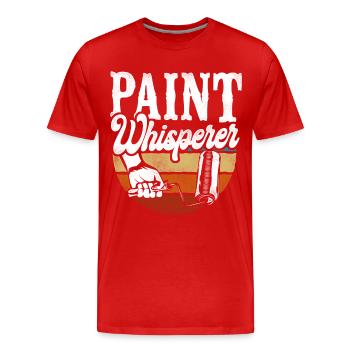 House Painter Decorator The Paint - Männer Premium Bio T-Shirt - Rot - Vorne - Damien (186cm)
