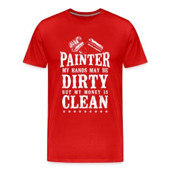 House Painter Decorator Painter My - Männer Premium Bio T-Shirt - Rot - Vorne - Damien (186cm)