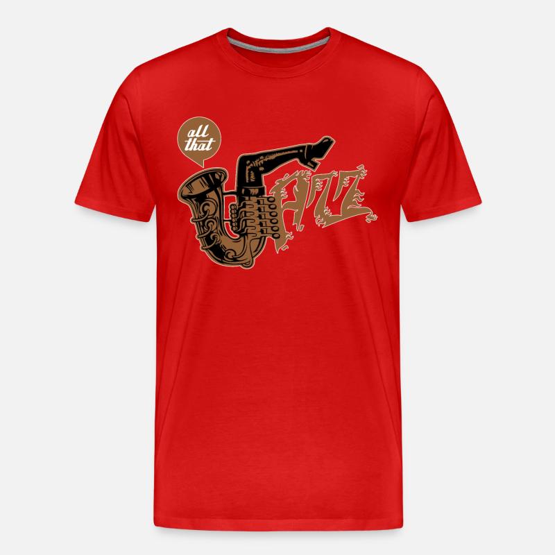 All that jazz - Männer Premium Bio T-Shirt - Rot
