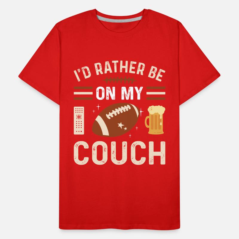 I'd rather be on my Couch Chiller Couch Potato Men's Premium Organic T-Shirt