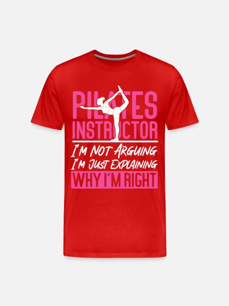 Pilates Instructor Teacher Pilates - Men's Premium Organic T-Shirt - red