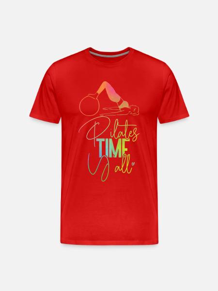 Instructeur de Pilates Professeur Fille - T-shirt bio Premium Homme - rouge