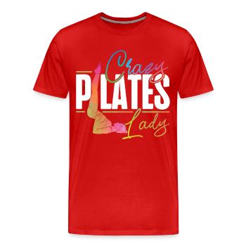 Pilates Instructor Teacher - Männer Premium Bio T-Shirt - Rot - Vorne - Damien (186cm)
