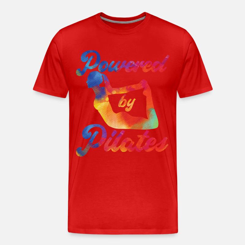 Pilates Instructor Teacher - Männer Premium Bio T-Shirt - Rot