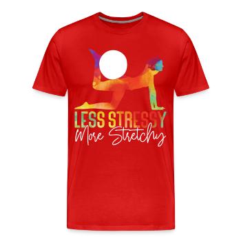 Pilates Instructor Teacher Pun - Männer Premium Bio T-Shirt - Rot - Vorne - Damien (186cm)
