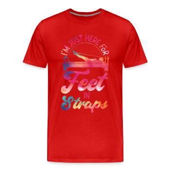 Pilates Instructor Teacher - Männer Premium Bio T-Shirt - Rot - Vorne - Damien (186cm)