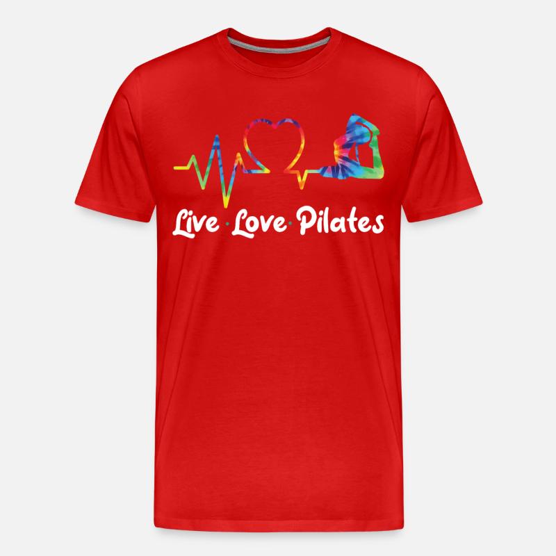 Pilates Instructor Teacher - Männer Premium Bio T-Shirt - Rot