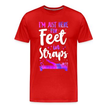 Pilates Instructor Teacher I'm - Männer Premium Bio T-Shirt - Rot - Vorne - Damien (186cm)