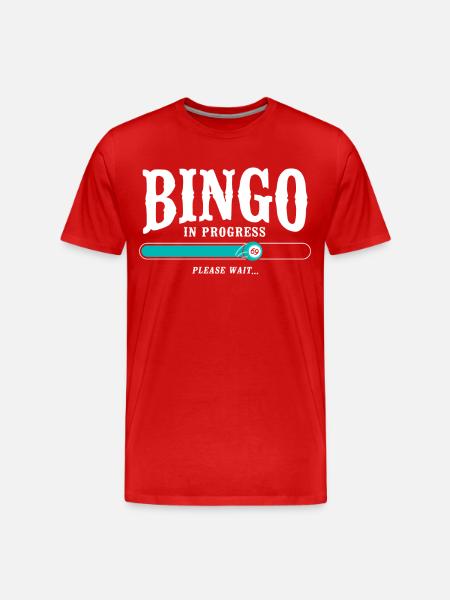 Bingo Player Bingo In Progress - Men's Premium Organic T-Shirt - red