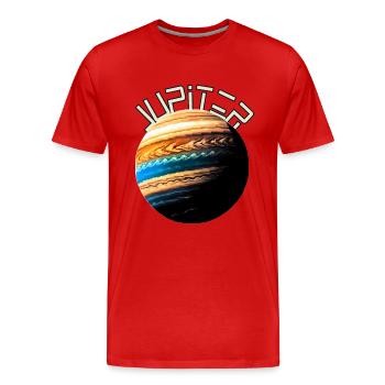 Jupiter - T-shirt bio Premium Homme - rouge - Devant - Damien (186cm)