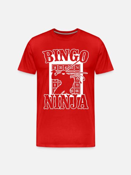 Bingo Player Ninja Bingo Ninja - Men's Premium Organic T-Shirt - red
