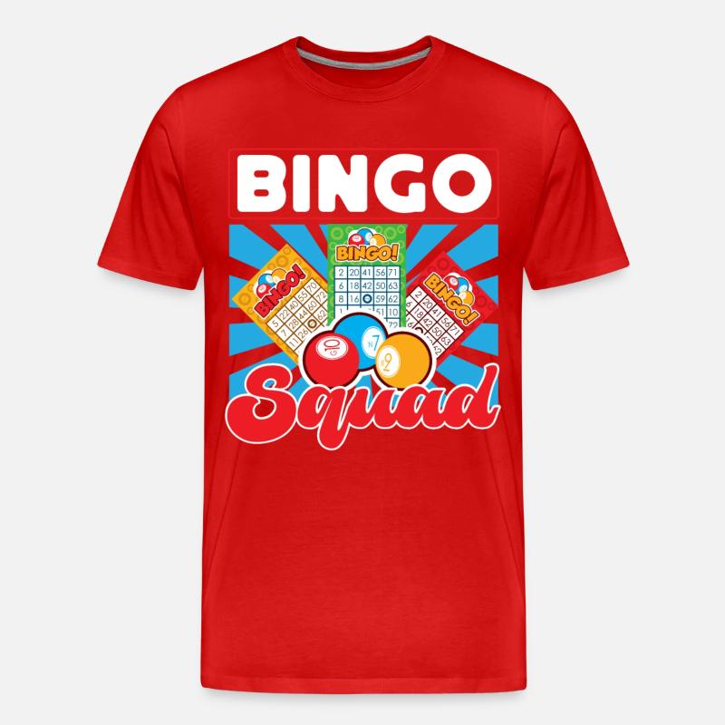 Bingo Player Bingo Squad - Männer Premium Bio T-Shirt - Rot
