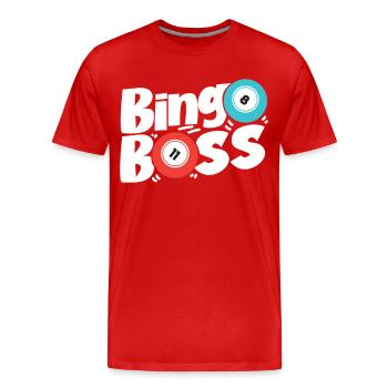 Bingo Player Bingo - Men's Premium Organic T-Shirt - red - Front - Damien (186cm)