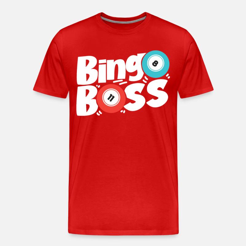 Bingo Player Bingo - Männer Premium Bio T-Shirt - Rot