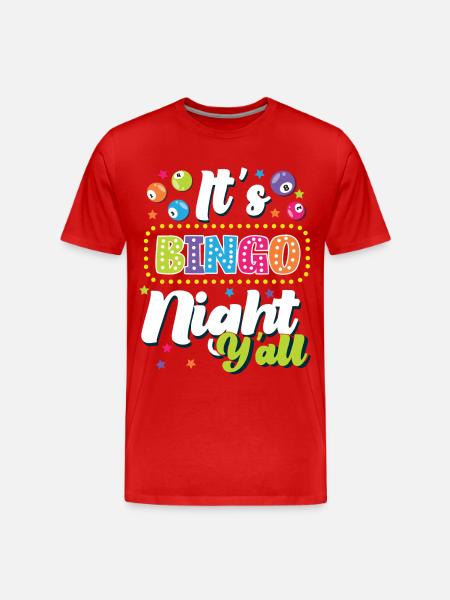 Bingo Player It's Bingo Night - Men's Premium Organic T-Shirt - red