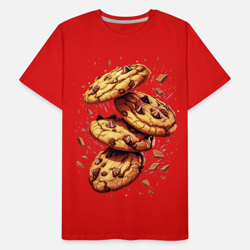 Biscuits au chocolat ou biscuits T-shirt bio Premium Homme