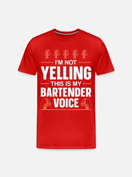 Bartender Mixologist I'm Not - Männer Premium Bio T-Shirt - Rot