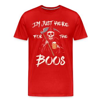 Bartender Mixologist Halloween Pun - Männer Premium Bio T-Shirt - Rot - Vorne - Damien (186cm)