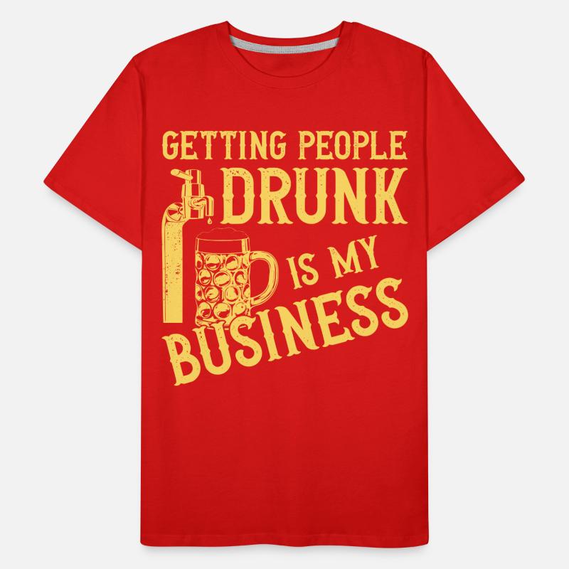 Bartender Mixologist Getting Men's Premium Organic T-Shirt