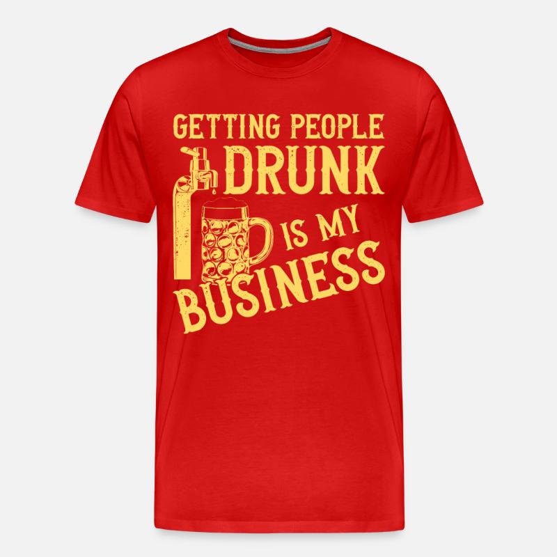 Bartender Mixologist Getting - Männer Premium Bio T-Shirt - Rot