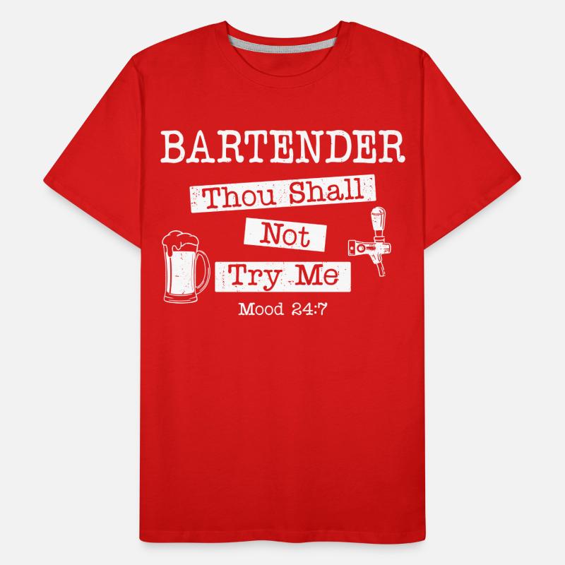 Bartender Mixologist Bartender Men's Premium Organic T-Shirt