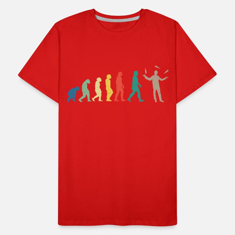 Bartender Mixologist Evolution Men's Premium Organic T-Shirt