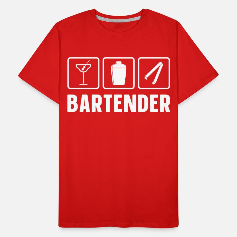 Bartender Mixologist Bartender Men's Premium Organic T-Shirt