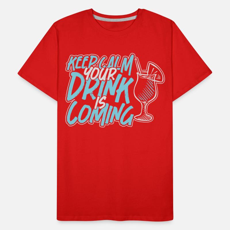 Barman Mixologue Keep Calm T-shirt bio Premium Homme