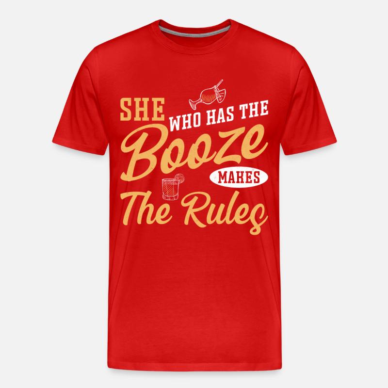 Bartender Mixologist She Who Has - Männer Premium Bio T-Shirt - Rot