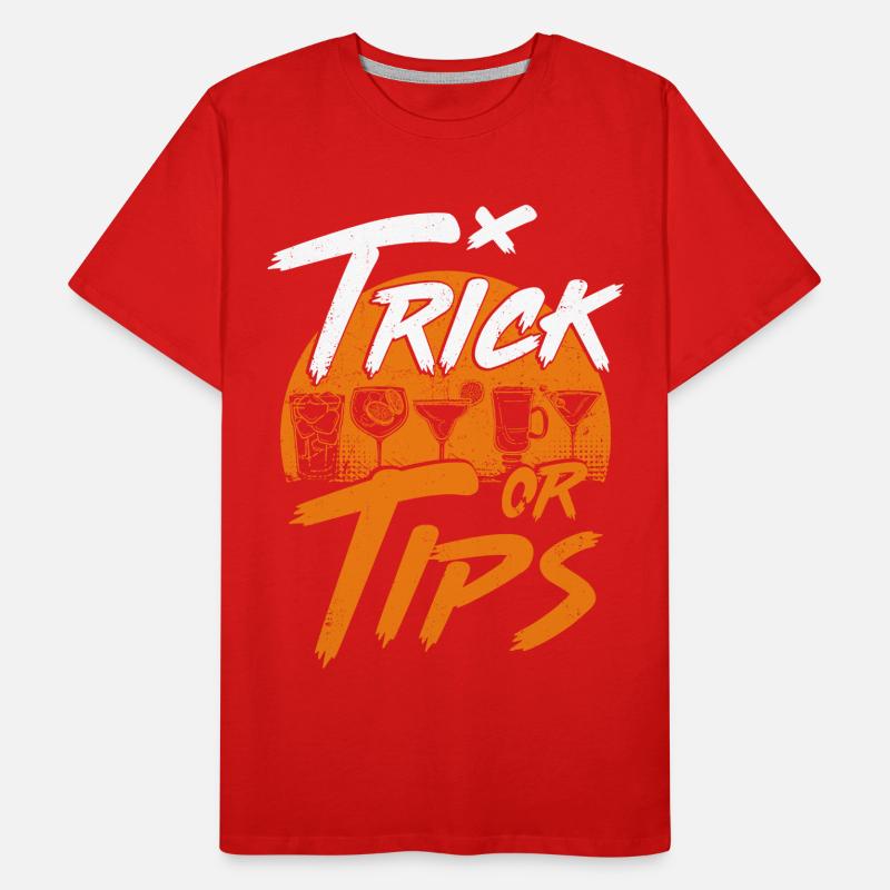 Bartender Mixologist Trick Or Tips Männer Premium Bio T-Shirt