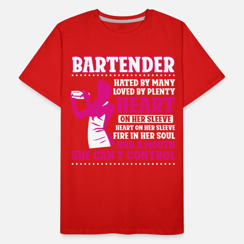 Bartender Mixologist Bartender Men's Premium Organic T-Shirt