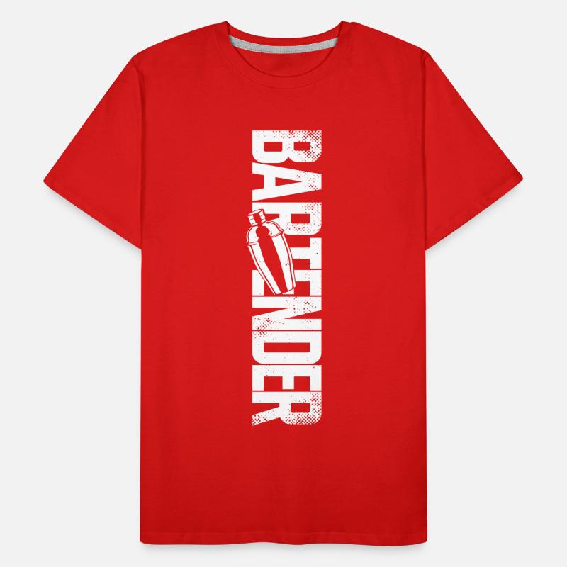 Bartender Mixologist Bartender Men's Premium Organic T-Shirt