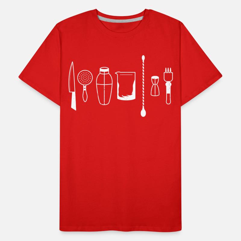 Bartender Mixologist Bartending Men's Premium Organic T-Shirt