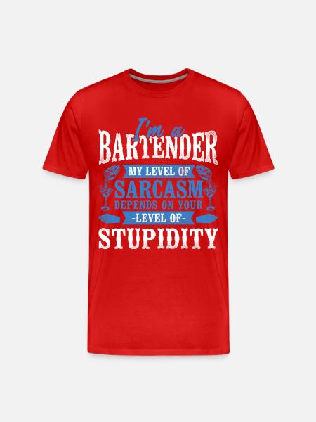 Bartender Mixologist I'm A - Men's Premium Organic T-Shirt - red