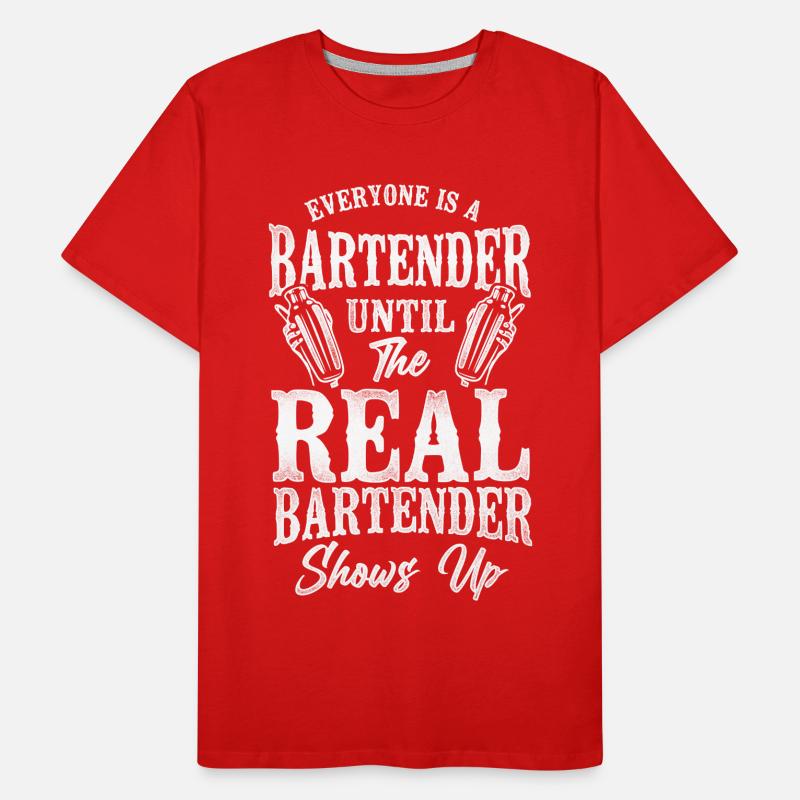 Bartender Mixologist Everyone Is A Men's Premium Organic T-Shirt
