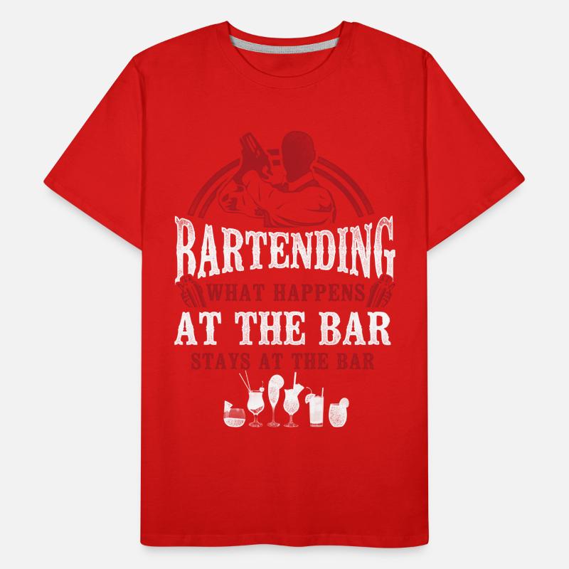 Bartender Mixologist Bartending Men's Premium Organic T-Shirt