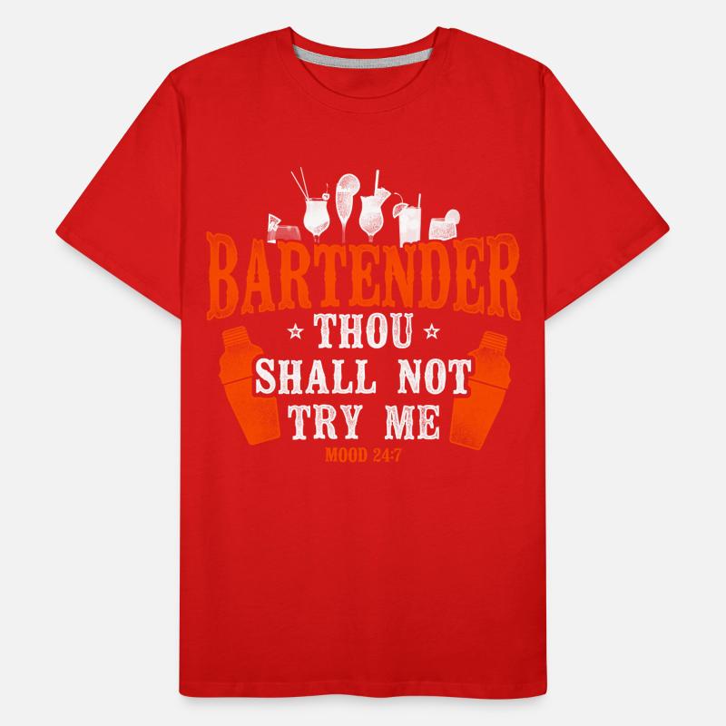 Bartender Mixologist Bartender Men's Premium Organic T-Shirt