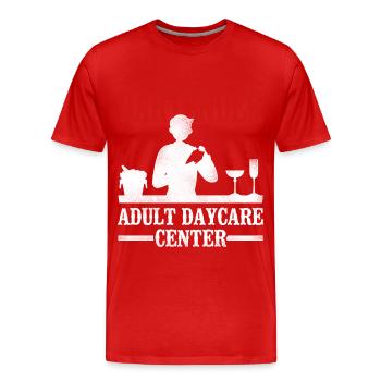 Bartender Mixologist The Bartender - Men's Premium Organic T-Shirt - red - Front - Damien (186cm)