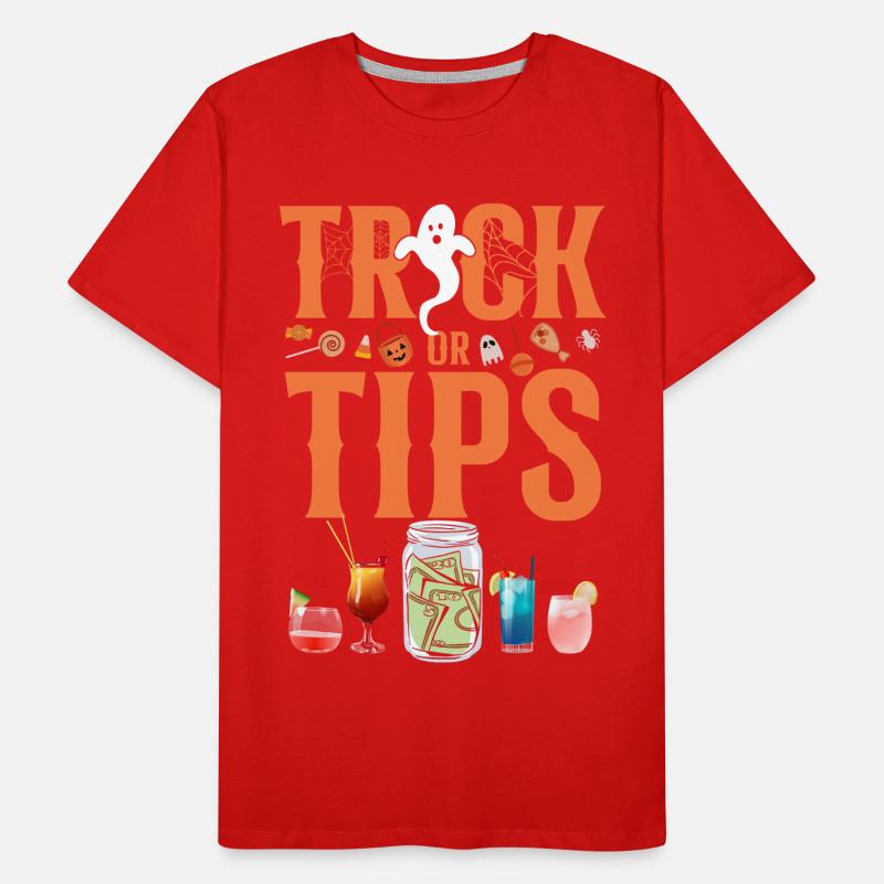 Bartender Mixologist Trick Or Tips Männer Premium Bio T-Shirt