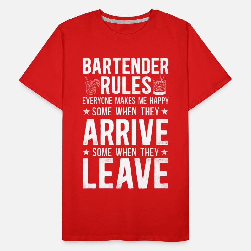 Bartender Mixologist Bartender Men's Premium Organic T-Shirt