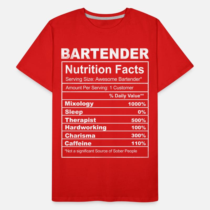 Bartender Mixologist Bartender Männer Premium Bio T-Shirt