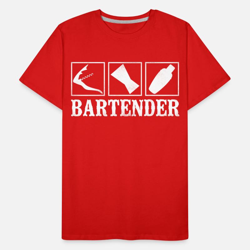 Bartender Mixologist Bartender Men's Premium Organic T-Shirt