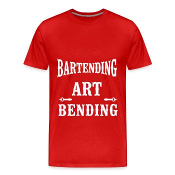 Barman Mixologue Barman - T-shirt bio Premium Homme - rouge - Devant - Damien (186cm)