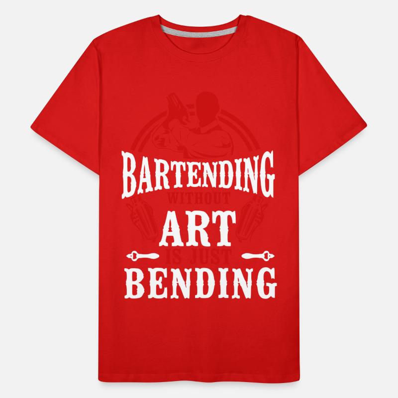 Bartender Mixologist Bartending Men's Premium Organic T-Shirt