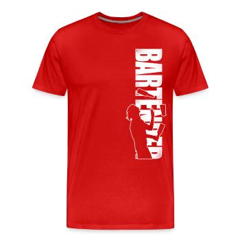 Barman Mixologue Barman - T-shirt bio Premium Homme - rouge - Devant - Damien (186cm)