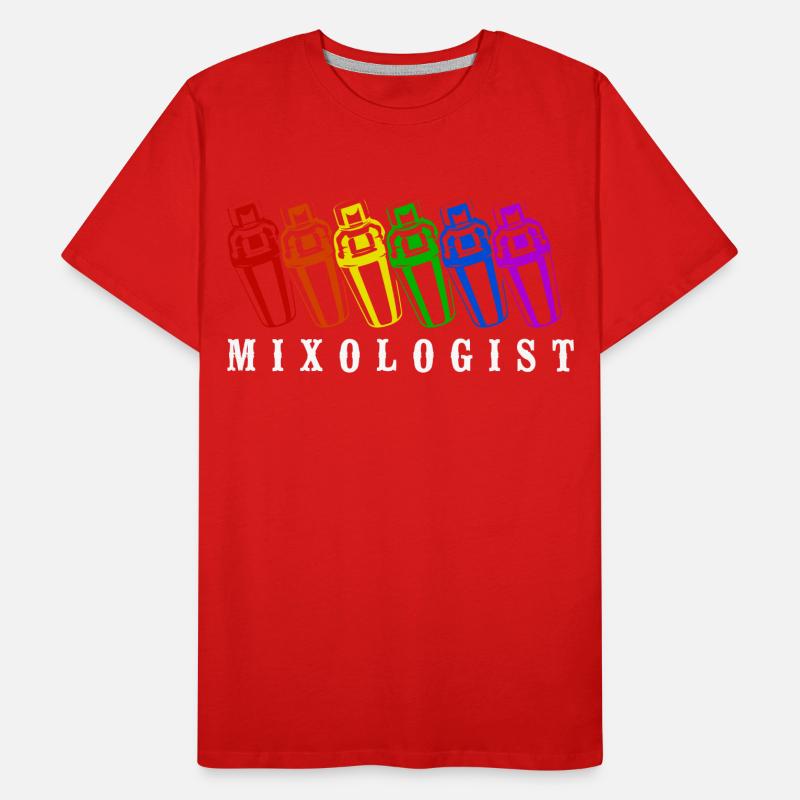 Barman Mixologue Rainbow T-shirt bio Premium Homme