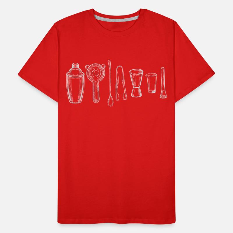 Bartender Mixologist Bartending Men's Premium Organic T-Shirt